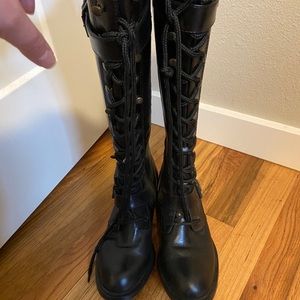 DKNY tall lace up boots